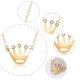 Alloy Inlaid Rhinestone Necklace And Earrings Two-piece Foreign Trade Hot Sale