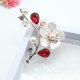 Top-Grade Engraving Conch Crystal Plum Brooch