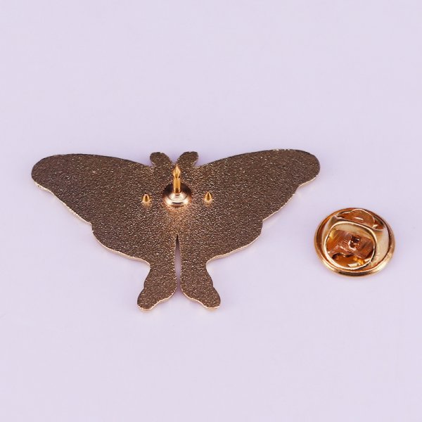 Silkworm Moth Enamel Brooch Fashion Jewelry Accessories