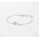 S925 Sterling Silver Six-claw Single Diamond Bracelet