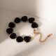 Special Interest Light Luxury Black Agate Love Heart Beaded Bracelet